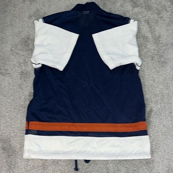 Vintage NIKE Mesh Snap Basketball Court Shooter Jersey Warm Up Jacket L Retro - Picture 6 of 6